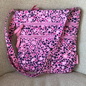 Vera Bradley Triple Zip Hipster Love You Lots
